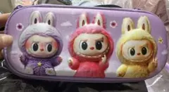 週末セール！ラブブ！3D防水キャラクター ペンケース紫（三層）