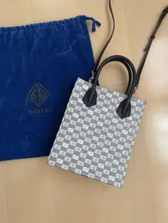 美品 MOREAU PARIS トートバッグ セレスタン ホワイト グレー - メルカリ