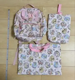 ディズニープリンセス 通園3点セット リュック レッスンバッグ シューズケース