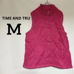 値下げ歓迎✨ TIME AND TRU 【M】 ピンク ベスト 春 秋