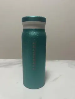 【新品未使用】スタバ ステンレスボトルグリッターターコイズ 488ml