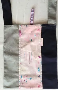 【プレゼントにおすすめ】たっぷりマチのエコバッグ・サブバッグ しずく・鳥