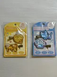 発送早め　ボンボンドロップ　前髪クリップ そらねこ　はちみつ　２種セットのサムネイル