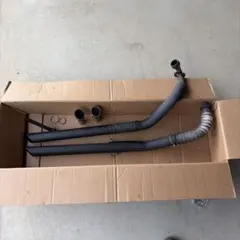 ドラッグスター400 スラッシュカットマフラー マットブラック