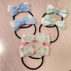 ハンドメイドプリンセス風⭐︎ ヘアゴム 6個セット