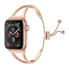 SamHity コンパチブル アップルウォッチ バンド ローズゴールド