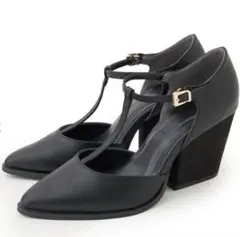 週末限定セール！ココディール　Tストラップチャンキーヒールパンプス