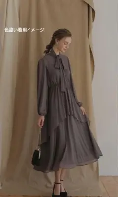 ★新品★ドリードール　ボウタイティアードドレス　結婚式　パーティー　お呼ばれ