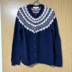 INES DE LA FRESSANGE ネイビー カーディガン XL