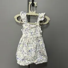 花柄サロペット風