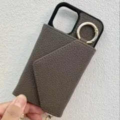 iPhone12 mini スマホケース　スマホショルダーストラップ