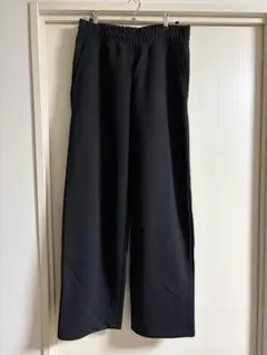 UNIQLO C スウェットワイドパンツ丈長め　 M ブラック