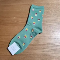 Tabio 緑色 レディースソックス