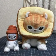 モフサンド　パンにゃん&コロネにゃん　ぬいぐるみ　2点セット　タグ付き