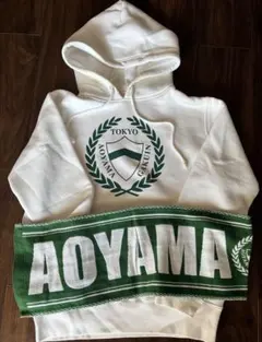 青山学院大学　パーカー 白＆マフラータオル