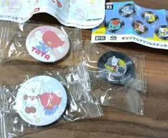 BT21 キャラクター缶バッジ アクリルステッカー　くら寿司コラボ　ビッくらポン