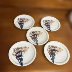 香蘭社　銘々皿5枚セット美品のサムネイル