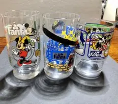 値下げします‼️Disneyオリジナルグラス　ファンタ 飛び出すグラス 2個+1個
