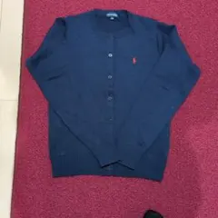 ラルフローレンキッズ160ネイビーカーディガン
