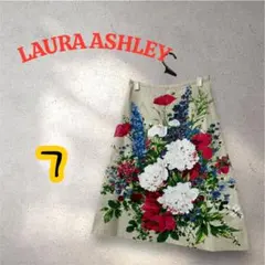 LAURA ASHLEY ローラアシュレイ　フラワープリント スカート　7