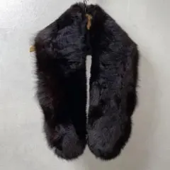 【美品】サガミンク 最高級 大判ショール ストール ブラック 黒 成人式