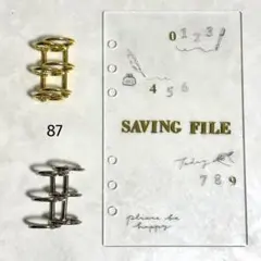 ✨新作✨A6 アクリルレジンバインダー リング付き 韓国 貯金 - メルカリ