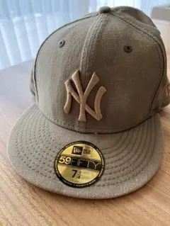 NEW ERA NY ベージュカーキ　59 fifty ニューエラ　ヤンキース