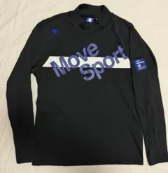 デサントゴルフ ストレッチスムースシャツ ブラック 長袖 男性用 Mサイズ