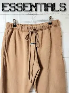 ESSENTIALS エッセンシャルズ スウェット パンツ ベージュ 刺繍ロゴ