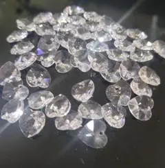 最終値下　廃盤品　SWAROVSKI　ハート型ビーズ　ホワイト　約30個