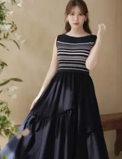 herlipto Random Striped Long Dress - メルカリ