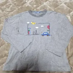長袖トップス　120　ファミリア　乗り物デザイン