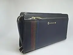 CASTELBAJAC クラッチバッグ　ネイビー　セカンド　紺