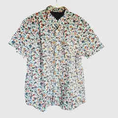 Banana Republic　花柄プリントメンズ半袖シャツ　XLサイズのサムネイル