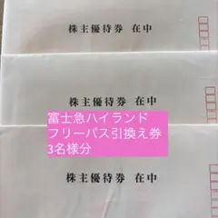 富士急ハイランド フリーパス 4名様分 即日発送 ワンデイパスペア無料