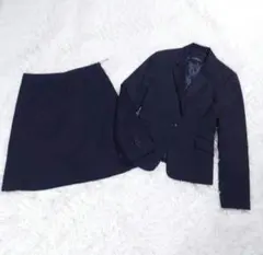 グリーンレーベルリラクシング スーツ L ネイビー ストライプ 通勤 就活