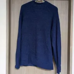 UNIQLO ダークブルー クルーネックニット L