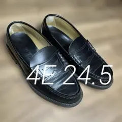 ハルタローファー24.5EEEE黒6560大きめ4E