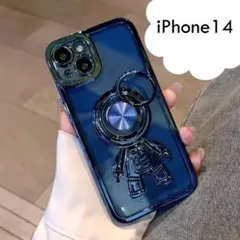 iPhone14 ケース　宇宙飛行士　スタンド　リング　ホルダー