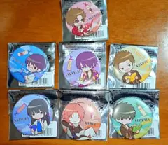 銀魂✕TSUTAYA　レトロ缶バッジ　新八・桂・坂本・高杉・神威・近藤・土方