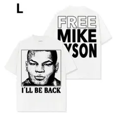 平本蓮着用 マイク・タイソンMike Tyson両面プリント Tシャツ ホワイトのサムネイル