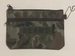 BEAMS カモフラージュ柄 ポーチ