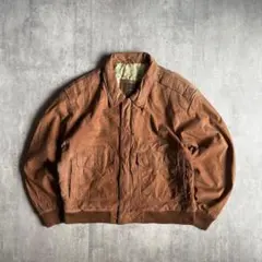 【90s vintage】A-2 フライトジャケット　レザーブルゾン　短丈　本革