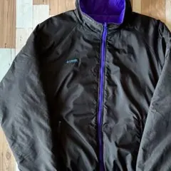 90s Columbia リバーシブル ナイロンジャケット M 黒 シンサレート