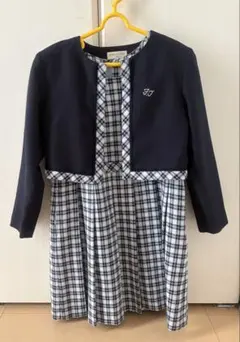 135 フォーマル女の子セットアップ ワンピース　卒業式 卒園式 入学式 結婚式