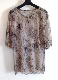 シースルートップス　重ね着