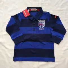 新品未使用 ミキハウス 長袖ラガーポロシャツ 90cm