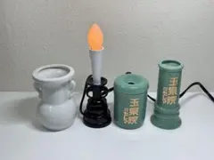 安心の仏具4点セット｜LED電気ローソク・花立・火消し壺・線香立