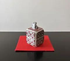 [新品]犬の香合 茶道具 陶器 京焼 清水焼 昭阿弥 色絵 アンティーク レトロ