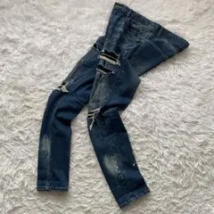 CavariA キャバリア リペア加工 ペンキペイント デニムパンツ y2kのサムネイル
